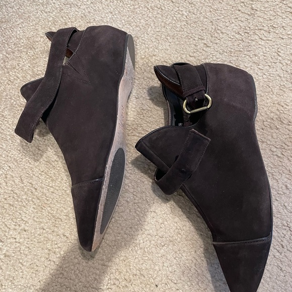 Leon Max brown suede flats Size 7.5 - Picture 2 of 12